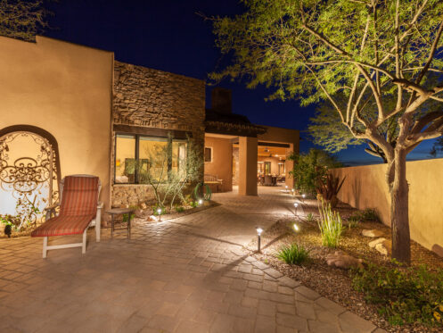 Outdoor lighting installation in Glendale, AZ